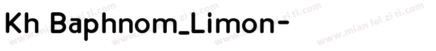 Kh Baphnom_Limon字体转换